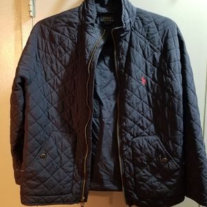 Polo Boys Navy Blue Quilted Jacket Dize 10/12 M